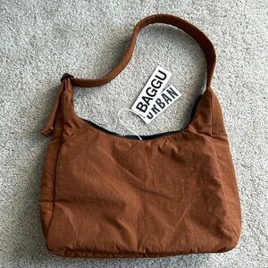 BAGGU Nylon Shoulder Bag - Brown